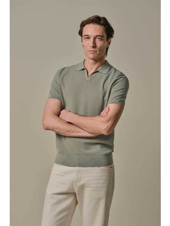 profuomo ανδρική κοντομάνικη μπλούζα πόλο open collar σε προσφορά