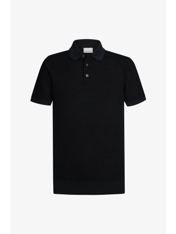 profuomo ανδρική κοντομάνικη μπλούζα πόλο με waffle pattern σε προσφορά