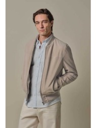 profuomo ανδρικό suede bomber jacket normal fit - ppxu10010a μπεζ