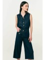 forel γυναικείο denim γιλέκο - 082.41.01.010 μπλε σκούρο
