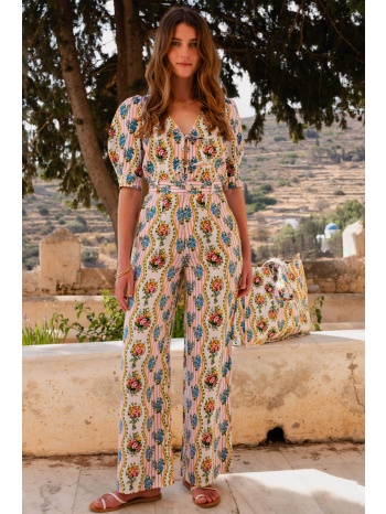 pink city prints γυναικείο παντελόνι με print `gabi` - gabi σε προσφορά
