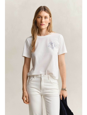 gant γυναικείο t-shirt με graphic print regular fit  σε προσφορά
