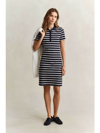 gant γυναικείο mini φόρεμα πόλο πικέ με ριγέ σχέδιο slim σε προσφορά