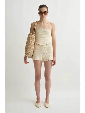 posse γυναικείο σορτς crocheted `dylan` - ps1909-prl μπεζ σε προσφορά