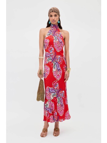 rixo γυναικείο midi φόρεμα με butterfly print `maura σε προσφορά