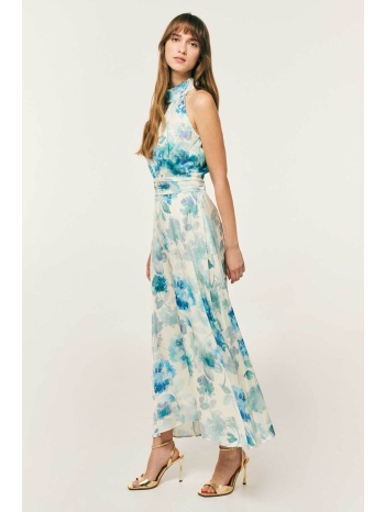 forel γυναικείο φόρεμα με floral print - 082.50.01.034 μπλε