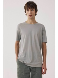hartford ανδρικό t-shirt μονόχρωμο regular fit - bf65301 γκρι