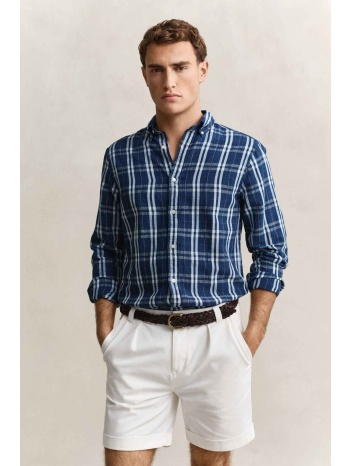 gant ανδρικό πουκάμισο button down με καρό σχέδιο regular σε προσφορά