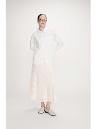 grace & mila γυναικεία midi φούστα μονόχρωμη a line `visenya` - visenya/ss26 εκρού
