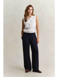 gant γυναικείο παντελόνι με ελαστική μέση relaxed fit - 4150381 μπλε σκούρο