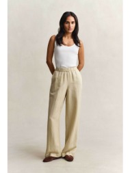 gant γυναικείο παντελόνι με ελαστική μέση relaxed fit - 4150381 μπεζ