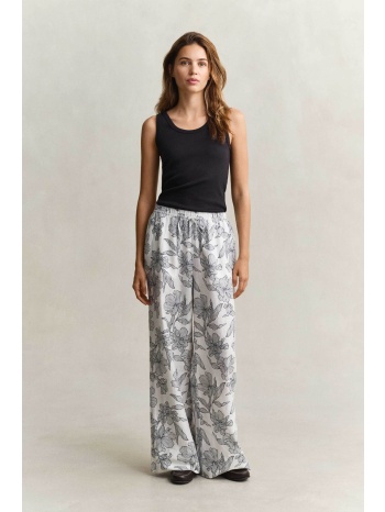 gant γυναικείο παντελόνι με floral print και ελαστική μέση σε προσφορά