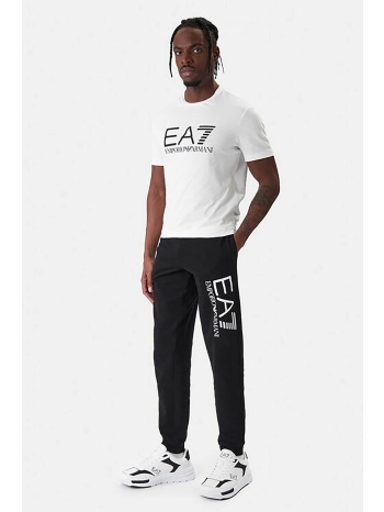 ea7 ανδρικό παντελόνι φόρμας με logo print regular fit  σε προσφορά