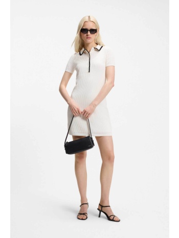 hugo boss γυναικείο πλεκτό φόρεμα `slysy` - 50557776 λευκό σε προσφορά