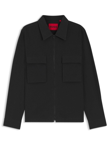 hugo boss ανδρικό πουκάμισο μονόχρωμο oversized fit σε προσφορά