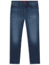 hugo boss ανδρικό τζιν παντελόνι slim fit `ηugο 708` - 50556089 μπλε σκούρο