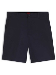 hugo boss ανδρική chino βερμούδα slim fit `genar 261s` - 50567293 μπλε σκούρο