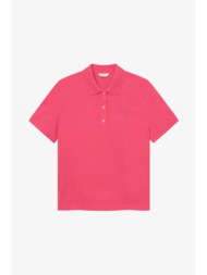 gant γυναικεία μπλούζα πόλο πικέ με λογότυπο regular fit - 4201489 ροζ φλαμίνγκο
