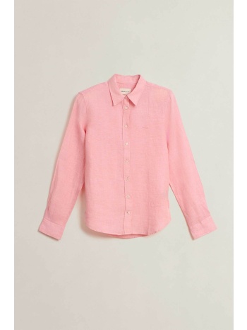 gant γυναικείο λινό πουκάμισο με λογότυπο regular fit  σε προσφορά