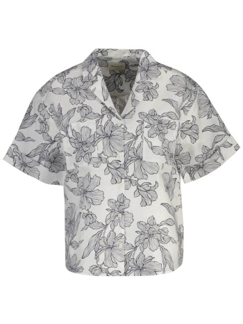 gant γυναικείο πουκάμισο με λινάρι και floral print regular σε προσφορά