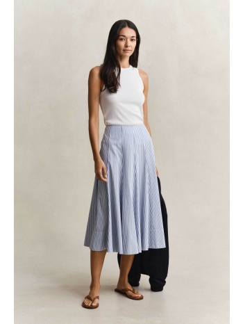 gant γυναικεία midi φούστα με ριγέ σχέδιο regular fit  σε προσφορά