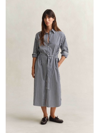 gant γυναικείο midi φόρεμα σεμιζιέ με ριγέ σχέδιο regular σε προσφορά