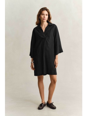 gant γυναικείο λινό mini φόρεμα με μανίκι 3/4 relaxed fit  σε προσφορά