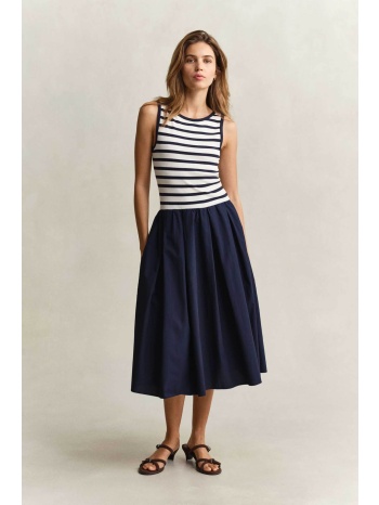 gant γυναικείο midi φόρεμα αμάνικο slim fit - 4503509 μπλε σε προσφορά