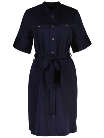 gant γυναικείο midi φόρεμα σεμιζιέ με ζώνη regular fit  σε προσφορά