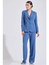 bill cost γυναικείο παντελόνι μονόχρωμο classic straight fit - 10-031079-0 μπλε σκούρο