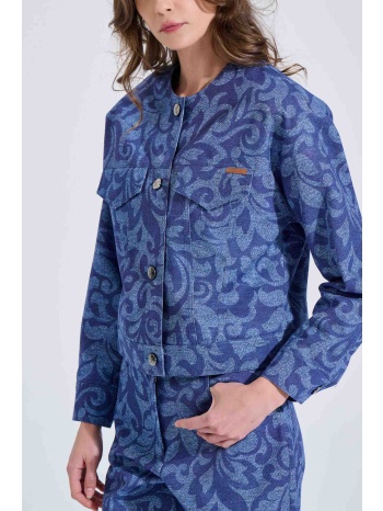 bill cost γυναικείο denim μπουφάν με all-over print  σε προσφορά