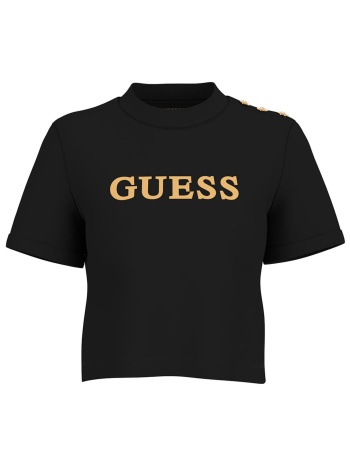 guess γυναικείο t-shirt και ανάγλυφο λογότυπο με στρας σε προσφορά