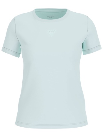 guess γυναικείο t-shirt και τριγωνικό λογότυπο με στρας σε προσφορά