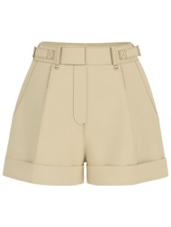 guess γυναικείο σορτς μονόχρωμο `coreline` - w6gd24w1806 κρέμ