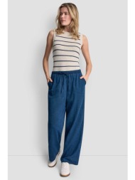 dkny γυναικείο denim παντελόνι straight fit - dj6p3136 denim blue