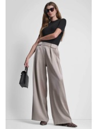 dkny γυναικείo παντελόνι με πιέτες - p6ak7e57 μπεζ