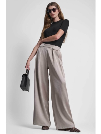 dkny γυναικείo παντελόνι με πιέτες - p6ak7e57 μπεζ