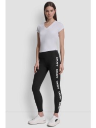 dkny γυναικείο κολάν με λογότυπο στο πλάι - dp6p3813 μαύρο