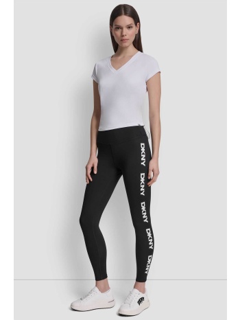 dkny γυναικείο κολάν με λογότυπο στο πλάι - dp6p3813 μαύρο