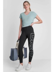 dkny γυναικείο κολάν με logo print - dp6p3605 μαύρο