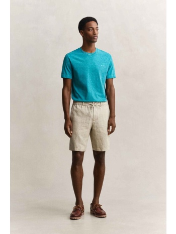gant ανδρική λινή βερμούδα με ελαστική μέση regular fit  σε προσφορά
