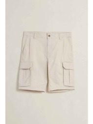 gant ανδρική βερμούδα cargo regular fit - 205630 εκρού