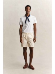 gant ανδρική βερμούδα με ελαστική μέση regular fit - 205645 κρέμ