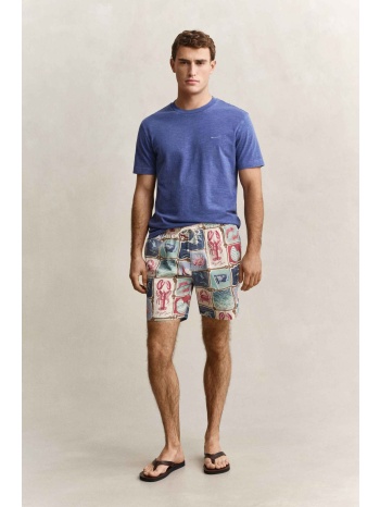 gant ανδρική βερμούδα με ελαστική μέση και all-over print σε προσφορά