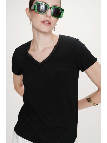 grace & mila γυναικείο t-shirt regular fit μονόχρωμο σε προσφορά