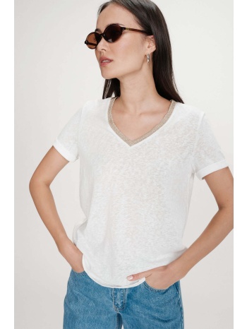 grace & mila γυναικείο t-shirt regular fit μονόχρωμο σε προσφορά
