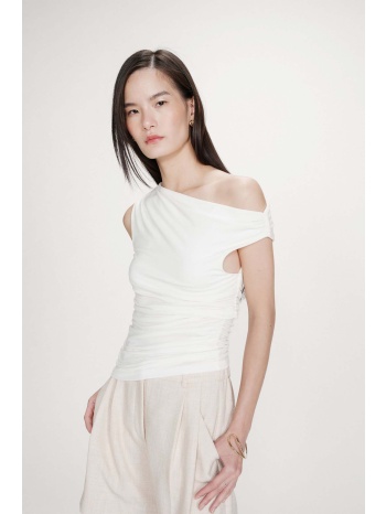 grace & mila γυναικεία αμάνικη μπλούζα off shoulder `vodia` σε προσφορά