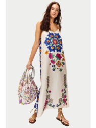 me369 γυναικείο maxi φόρεμα με all-over print `olivia markers` - 70736/ss26 πολύχρωμο