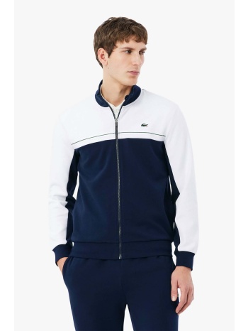 lacoste ανδρική ζακέτα φούτερ colour-blocked με λογότυπο σε προσφορά