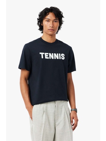 lacoste ανδρικό t-shirt με tennis print classic fit  σε προσφορά
